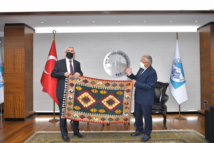 BAŞKAN BÜYÜKKILIÇ, SAĞLIK BİLİMLERİ ÜNİVERSİTESİ REKTÖRÜ ERDÖL’Ü AĞIRLADI