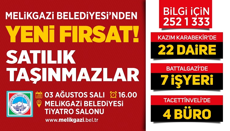 MELİKGAZİ DAİRE VE İŞYERİ SATACAK
