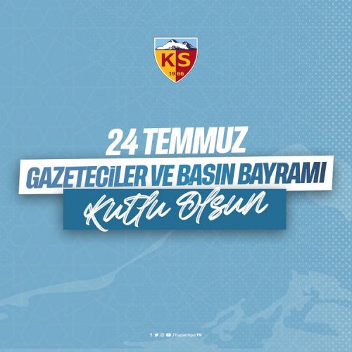 KAYSERİSPOR’DAN BASINA KUTLAMA MESAJI