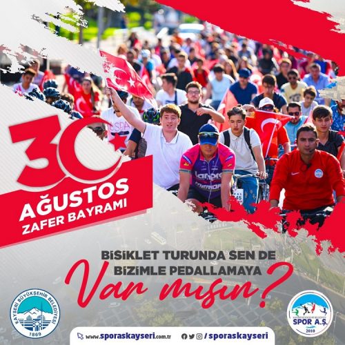 SPOR A.Ş.’DEN “ZAFERE PEDALLIYORUZ”  SLOGANIYLA BİSİKLET ETKİNLİĞİ