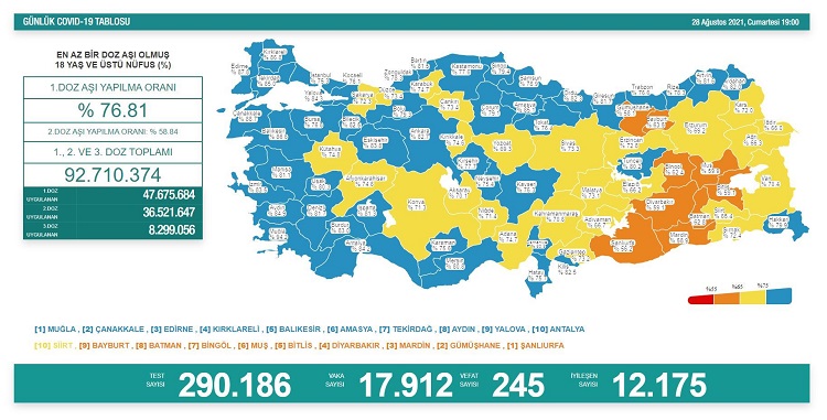 28 AĞUSTOS VAKA TABLOSU