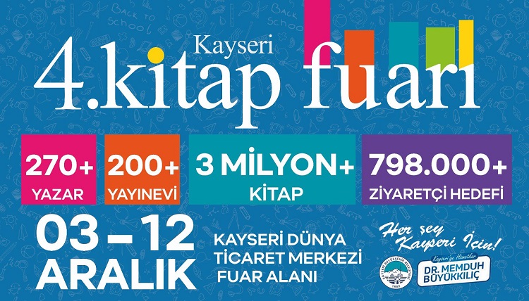 Kayseri Kitap Fuarı 3 Aralık’ta yapılacak