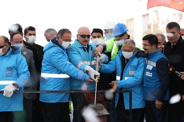 Kayseri’de Bakanlardan İlk Ray Kaynağı Açılışı