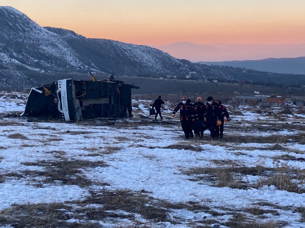 Erciyes’ten Dönen Öğrenci Servisi Kaza Geçirdi: 1 Ölü, 20 Yaralı