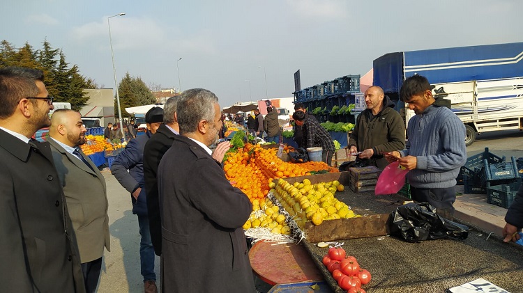 YRP ESNAF ZİYARETİNDE