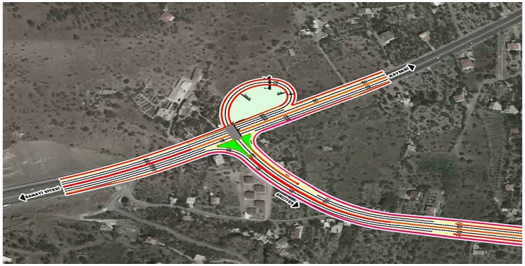 Kayseri’de ‘trompet modeli kavşak’ çalışmaları sürüyor