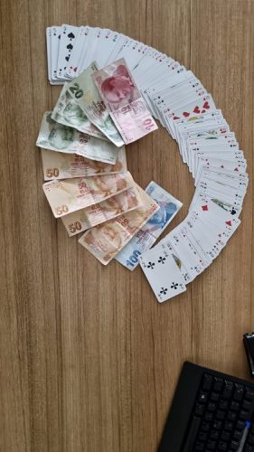 Kumar baskınında 18 bin 190 lira para cezası uygulandı