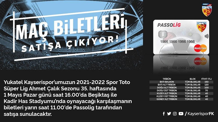 BEŞİKTAŞ MAÇI BİLETLERİ SATIŞTA