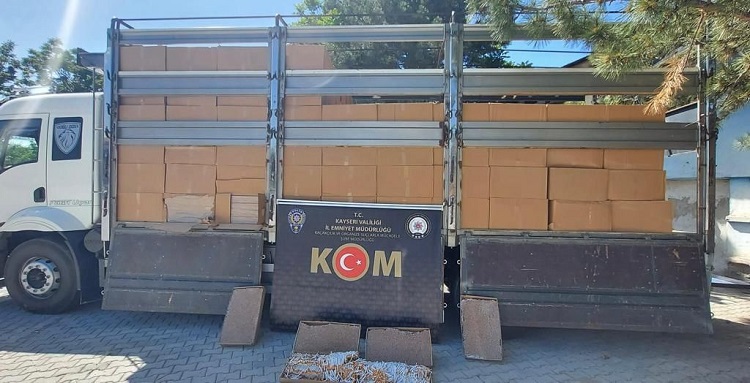 5 milyon lira değerinde kaçak sigara ele geçirildi