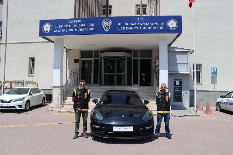 Almanya’da çalınan 10 milyon lira değerindeki  araç Kayseri’de bulundu
