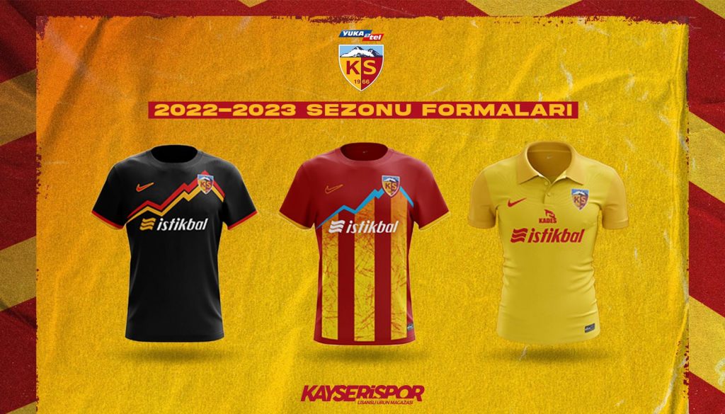 Kayserispor’un yeni sezon formaları  satışa çıkıyor