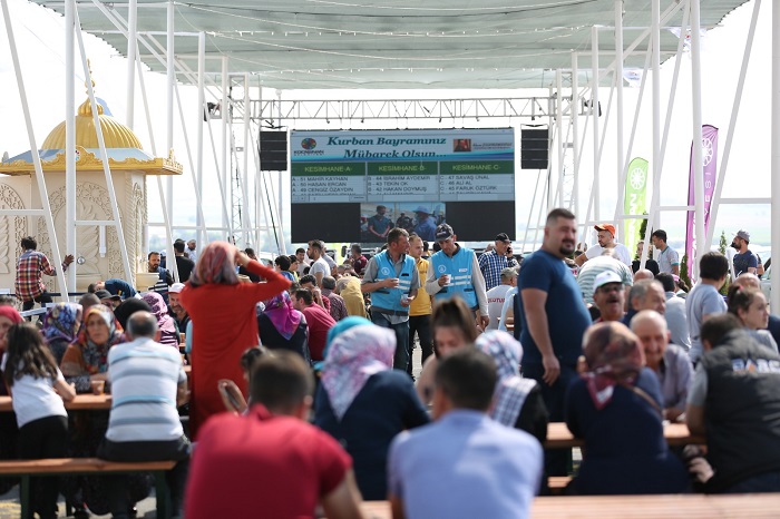 Mobil Kurban Kesim Yerine yoğun ilgi