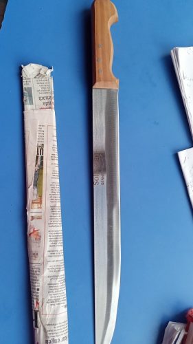 Üstünde 55 cm’lik bıçakla yakalandı