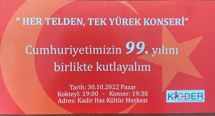 KİGDER’DEN “CUMHURİYET KONSERİ”
