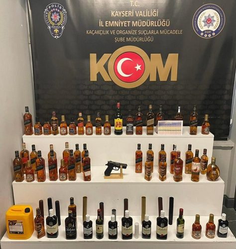 Yeni yıl öncesi kaçak içki operasyonu