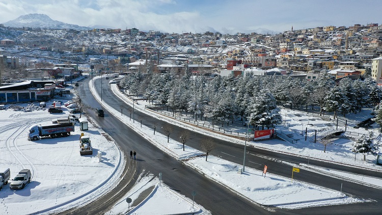 KAR YAĞIŞI İLE BİRLİKTE ÇALIŞMALAR HIZLANDI