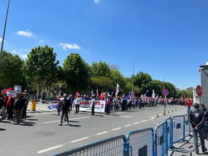 1 Mayıs İşçi Bayramı yürüyüşü