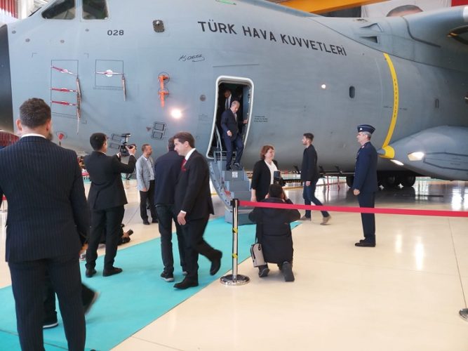 Retrofiti yapılan 4’üncü A400M uçağının Türk Hava Kuvvetlerine teslim töreni yapıldı