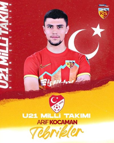 Kayserisporlu Arif Kocaman’a milli davet