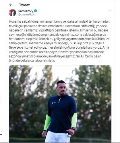 Kayserispor basın sözcüsü Samet Koç, Çağdaş Atan’ın istifasını yalanladı