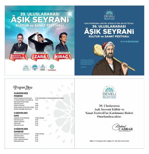Aşık Seyrani Kültür ve Sanat Festivali 10-12 Ağustos’ta yapılacak
