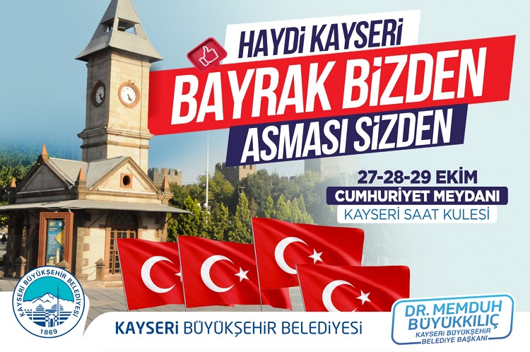 BAYRAKLAR BÜYÜKŞEHİR’DEN , ASMASI SİZDEN