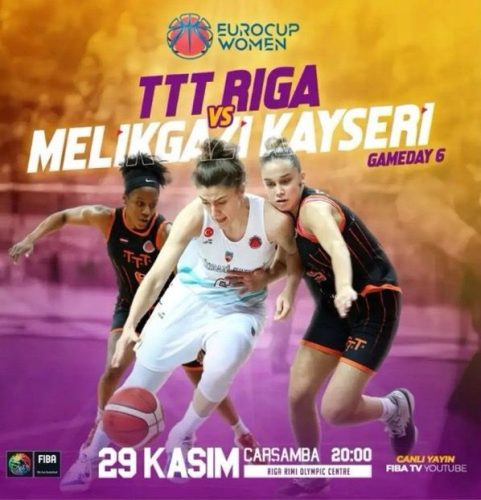 Melikgazi Kayseri Basketbol grubun son maçında Riga’ya konuk olacak