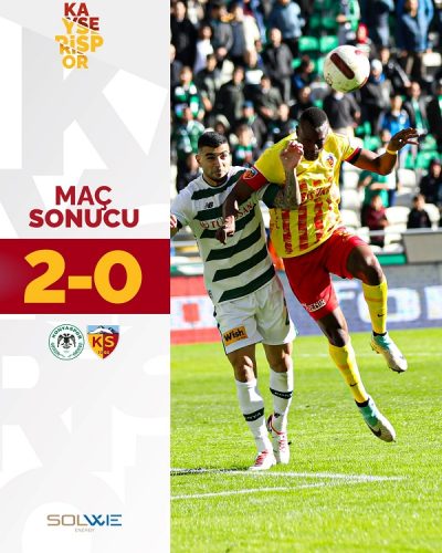 KAYSERİSPOR 2 PENALTI GOLÜNE TESLİM OLDU:0-2