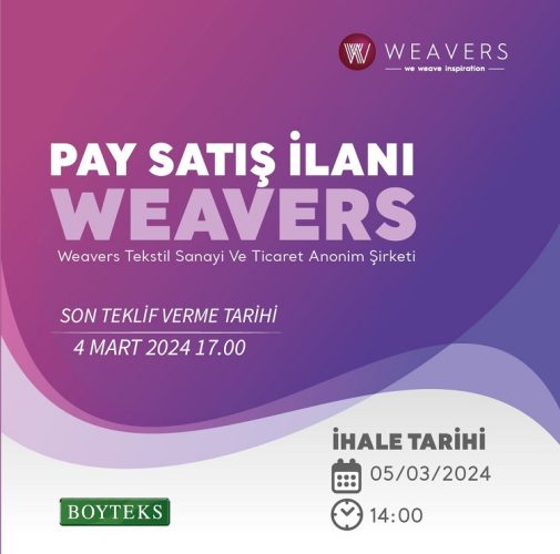 Erciyes Anadolu Holding’in satış ihalesi süreci Weavers ile başlıyor