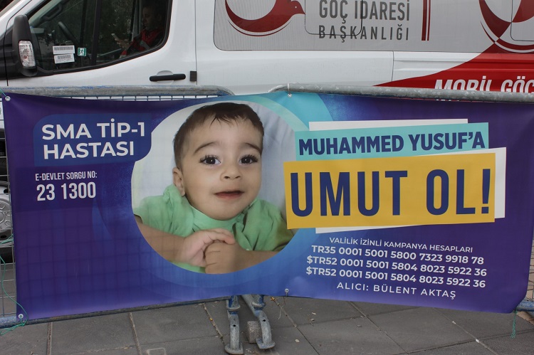 SMA ile mücadele eden Muhammed Yusuf bebek destek bekliyor