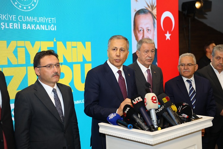 İçişleri Bakanı Yerlikaya, “Kayseri’de yaşanan olaylarda 855 şahıs gözaltına alındı”