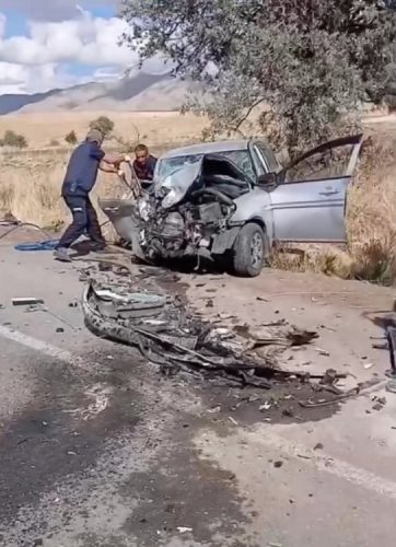 TOMARZA’DA FECİ KAZA : 2 ÖLÜ, 1 YARALI
