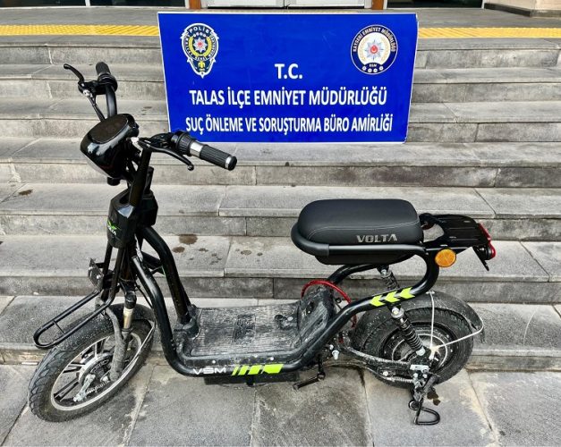 ELEKTRİKLİ BİSİKLET ÇALAN ŞÜPHELİ YAKALANDI